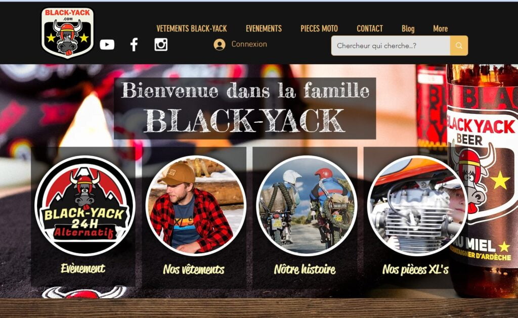 Black yack site web